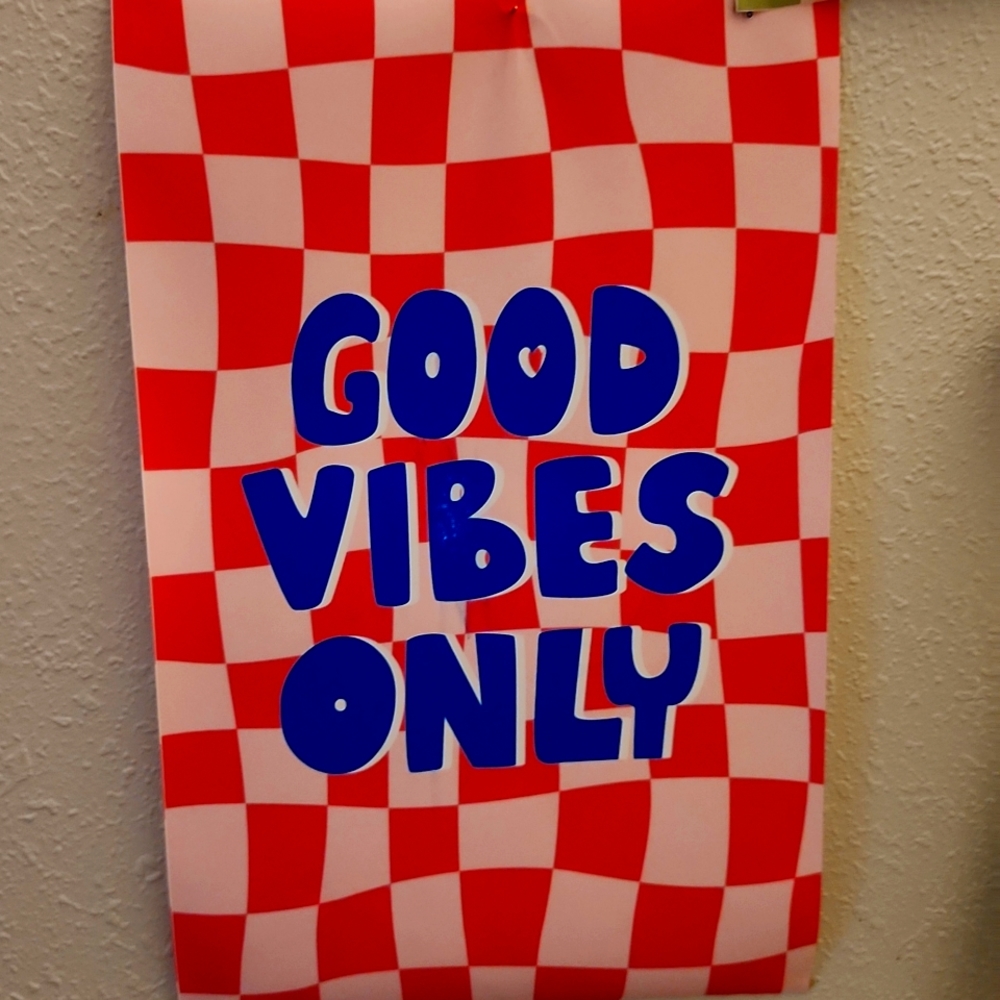 Good vibes poster✨️